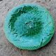 Gien vine leaf dessert plate in Vintage barbotine.