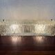 1960s frosted molded glass wall sconce