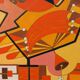 Abstract painting by Franco Balleri 1977 oil on canvas 80x60