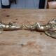 Pair of golden plaster wall selettes