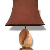 Lampe coquillage, vers 1970