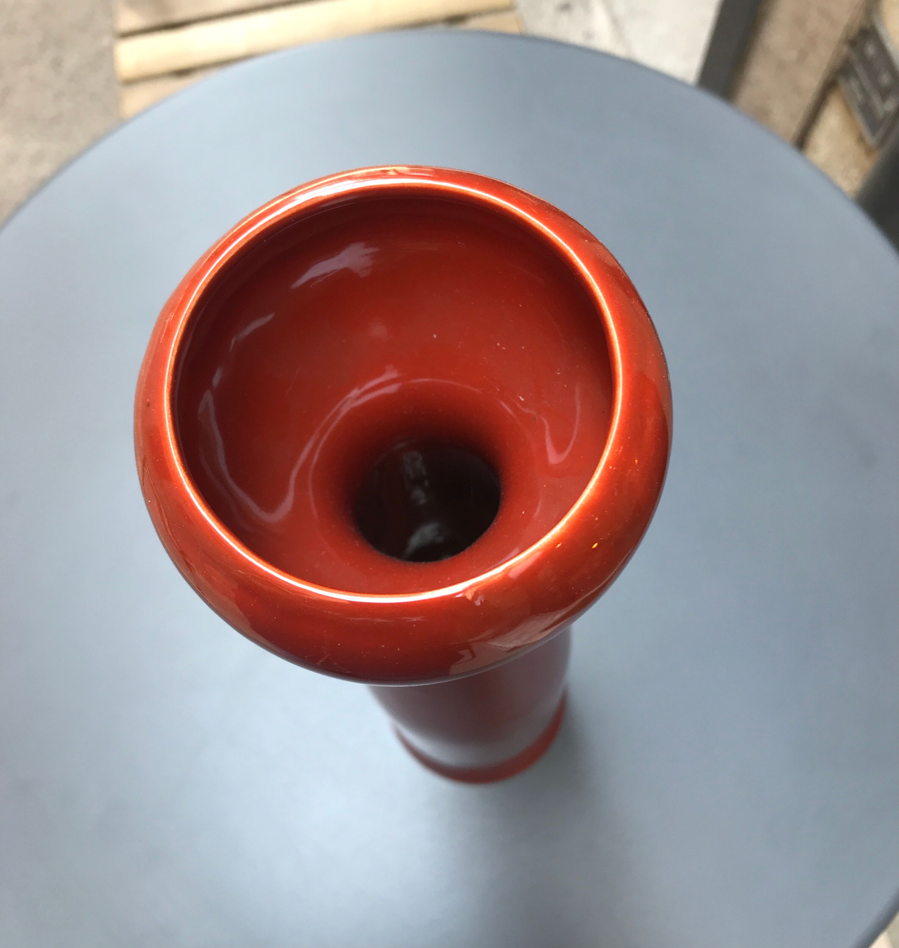 XL Terracotta vase German ceramic design