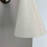 brass and metal diabolo stilnovo style theatre wall light, italy 1950s