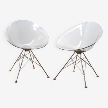 Pair of Eros chairs, Philippe Starck, Kartell