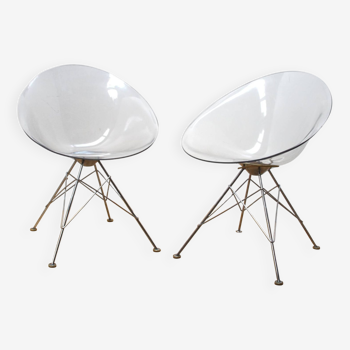 Paire de chaises Eros, Philippe Starck, Kartell