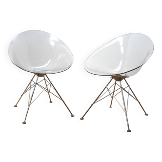 Paire de chaises Eros, Philippe Starck, Kartell