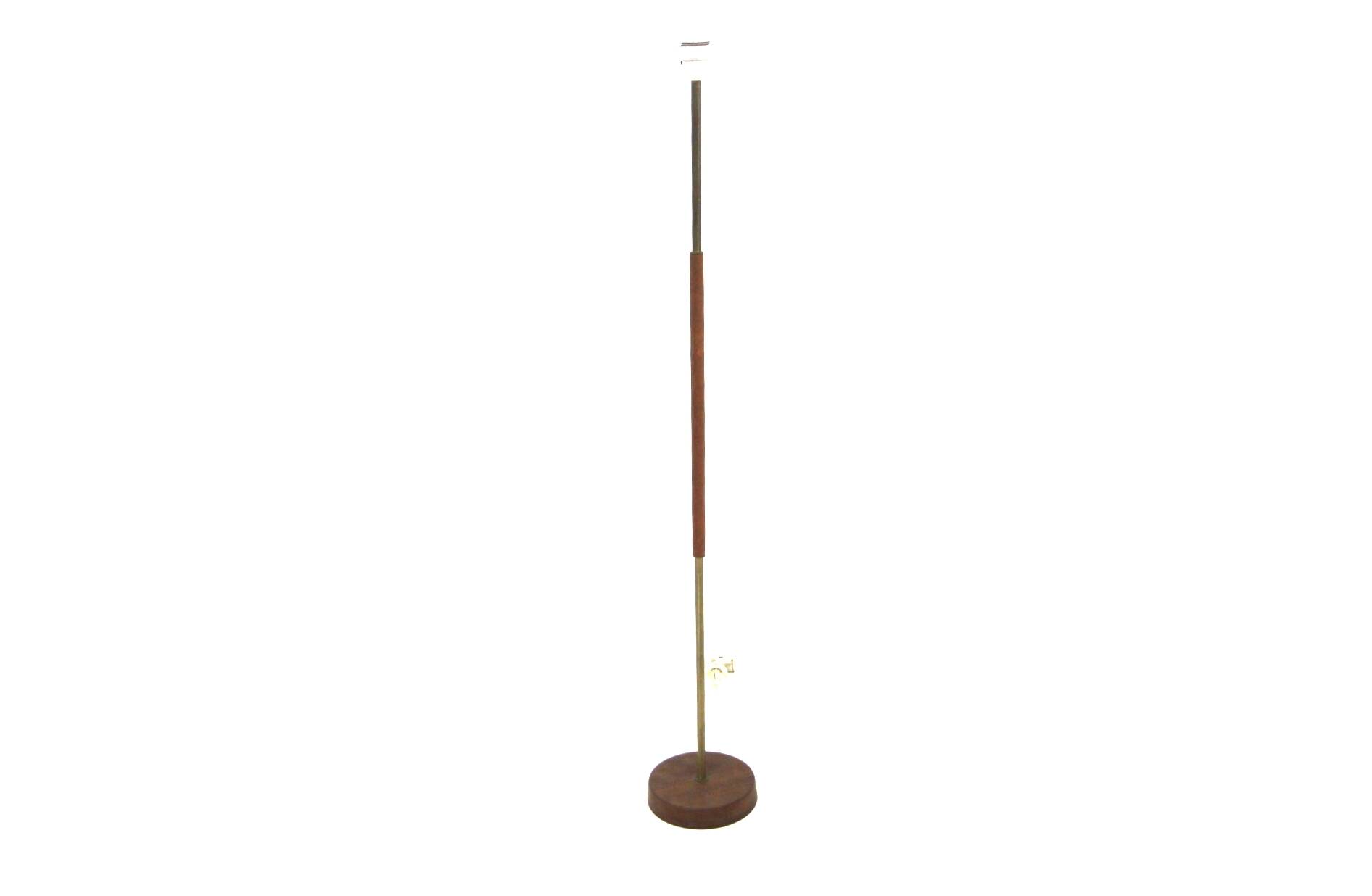 Scandinavian teak and metal floor lamp, Sweden, 1960