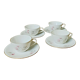 Four cups of Bavarian porcelain