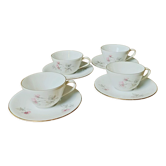 Four cups of Bavarian porcelain