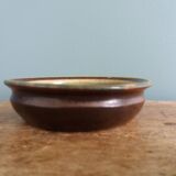 Stoneware bowl signed Fontgombault