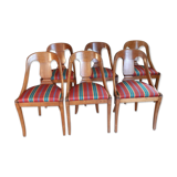 Gondola-style empire chairs