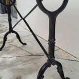 Marble and cast iron restaurant bistro table