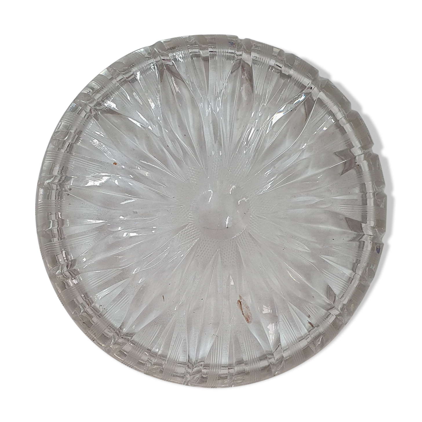 Crystal & silver bottle bottom