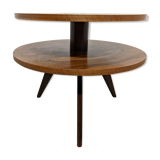 Round tripod coffee table from the 50s/60s