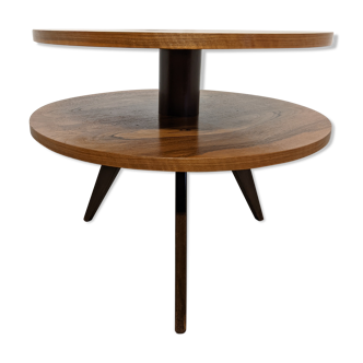 Round tripod coffee table from the 50s/60s