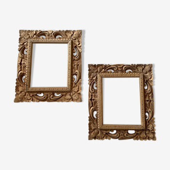 Carved wooden frames