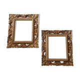 Carved wooden frames
