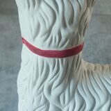 Ceramic zoomorphic dog statue