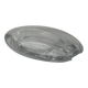 Vintage oval crystal ashtray
