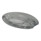 Cendrier ovale vintage en cristal