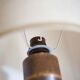 Lampe de table vintage, lampe vintage,lampe pied bois avec abat-jour, lampe