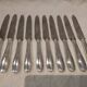 10 silver plated table knives goldsmith SFAM artdeco 25.1cm