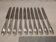 10 silver plated table knives goldsmith SFAM artdeco 25.1cm