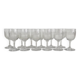 12 Baccarat crystal "Nancy" port wine glasses