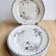 8 assiettes plates - Terre de fer - Choisy-le-roi