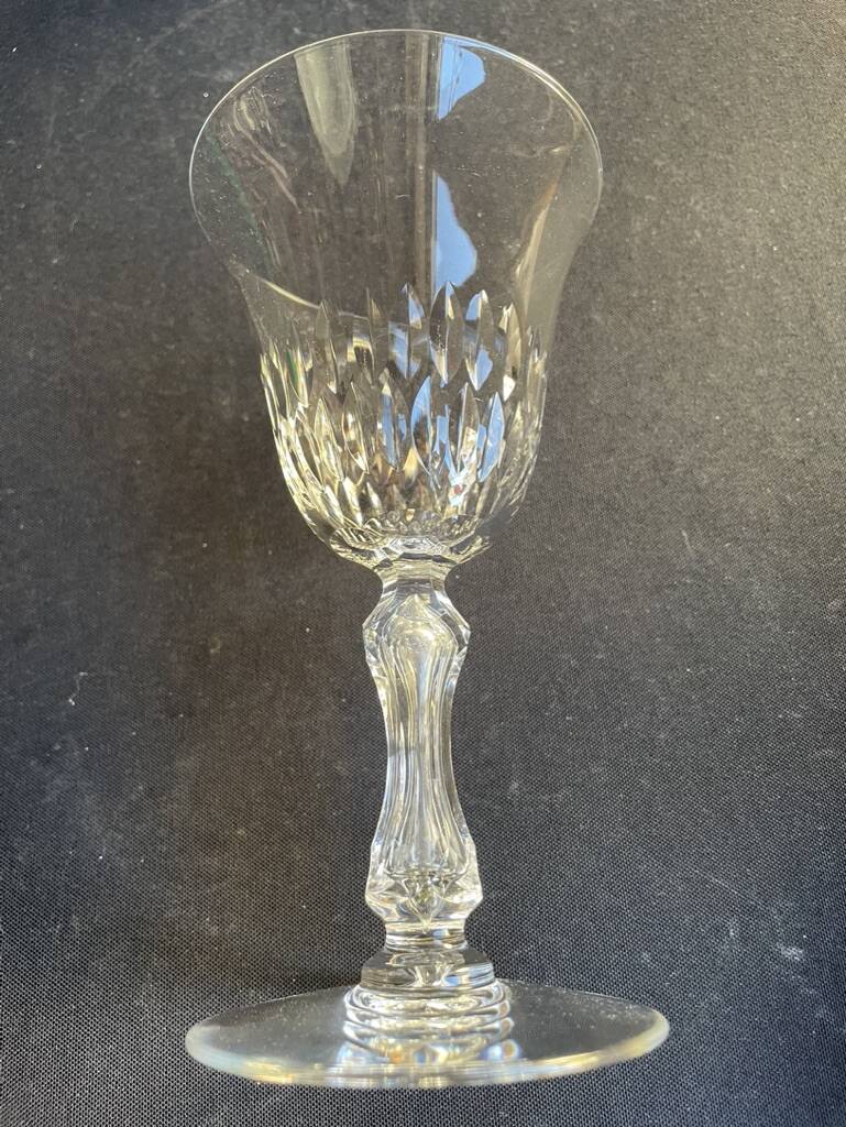 6 Saint Louis water glasses cut Lozère service stamped