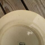 Plate old Terre de Fer Creil and Montereau Collection English