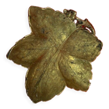 Bronze leaf trinket bowl