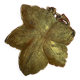 Vide poche bronze feuille