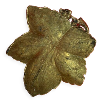 Bronze leaf trinket bowl