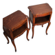Pair of Louis XV oak bedside tables with one drawer