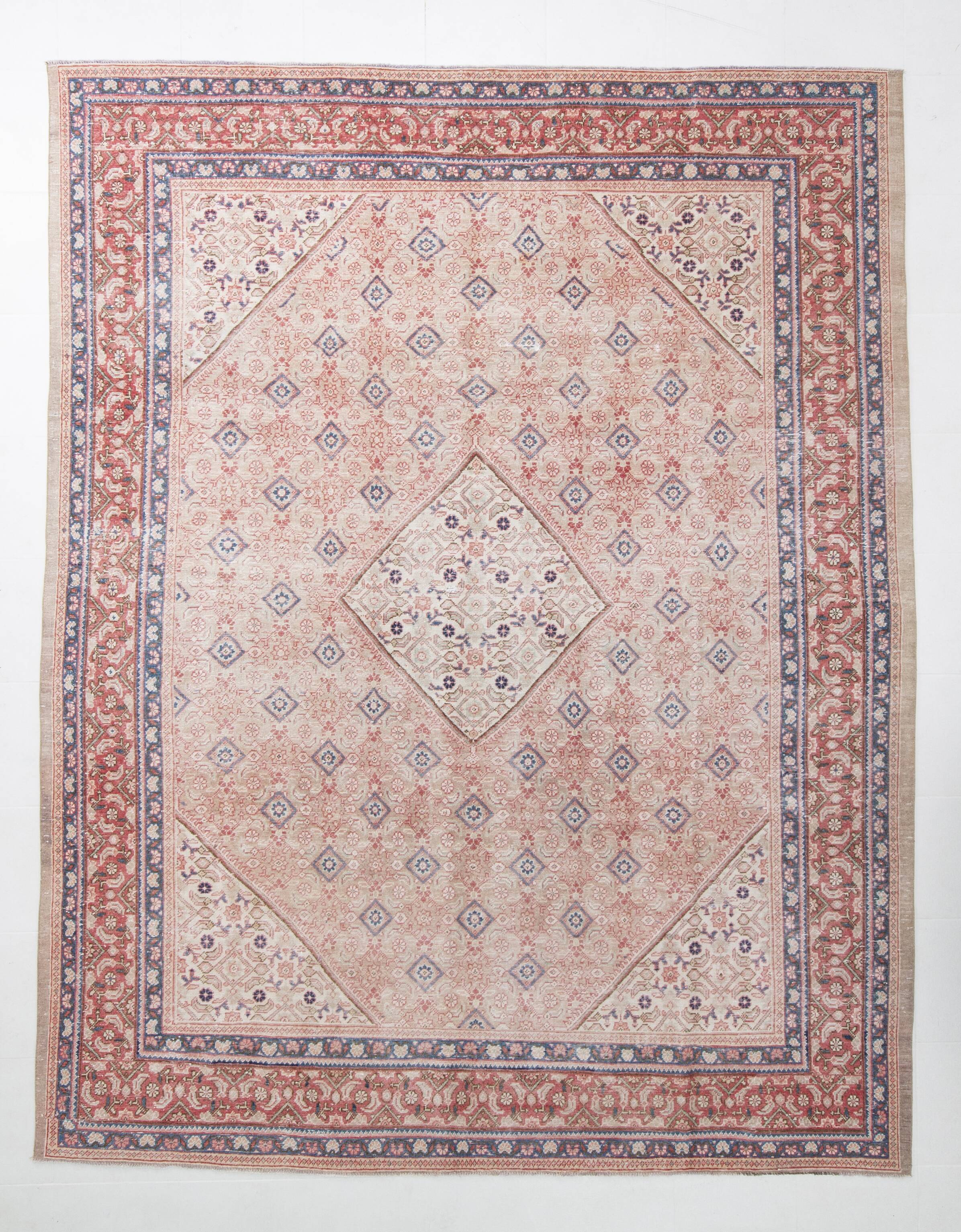 Pink & Blue Classic Persian Rug 289x366Cm