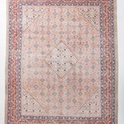 Tapis persan classique rose et bleu
