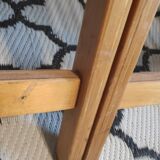 Chaises pliantes bois verni estampillées otk n°23