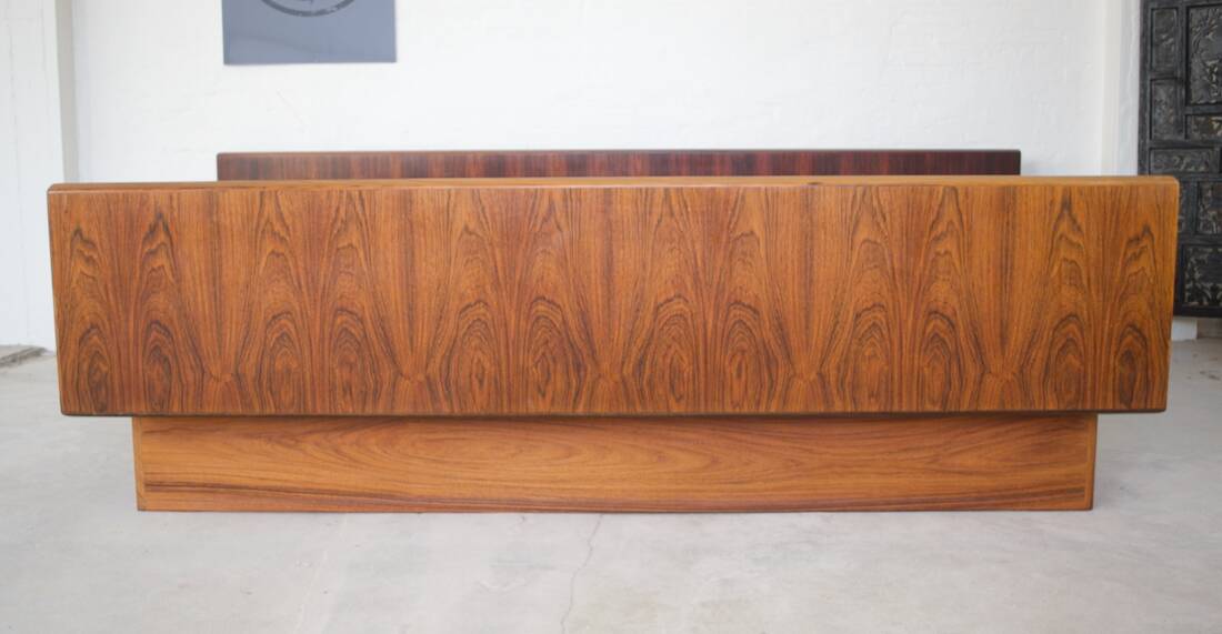 Danish Rosewood Bed By Sannemans, 1970s.