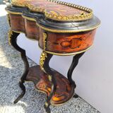 Small table gardener napoleon III - in marquetry - 19th century