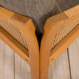 Pair of rattan Plexus armchairs by Illum Wikkelsø for Silkeborg Møbelfabrik, 1970s