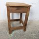 Wooden shoeshiner stool