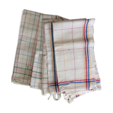 5 old towels not matching.