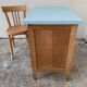 Vintage desk compass feet 1950 and its Baumann chair