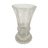 Art deco transparent glass vase