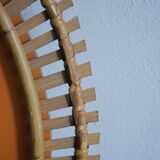 Large bamboo mirror, Italy, 1960s