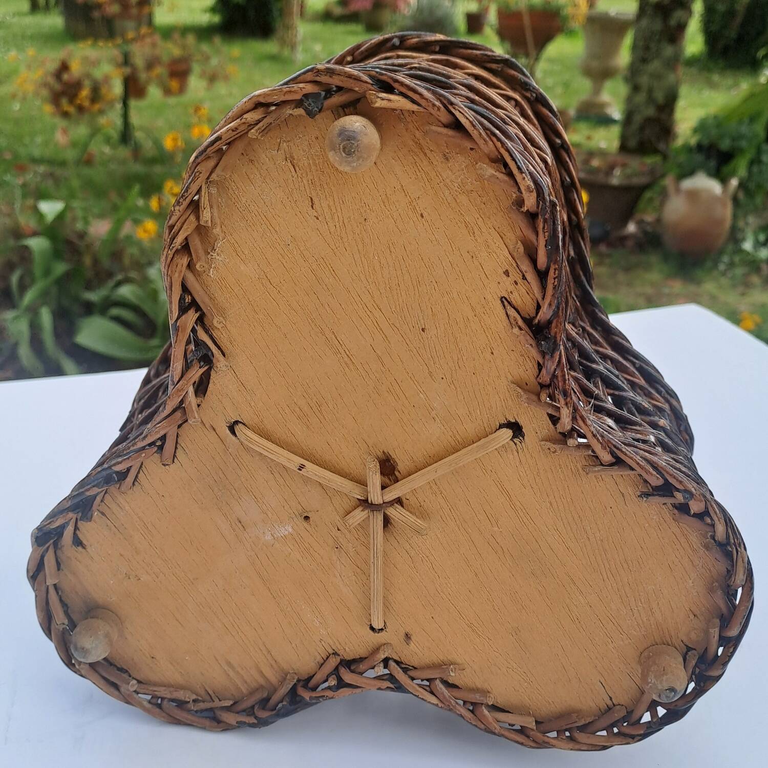 Porte-bouteilles en osier Vintage