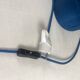 Blue velvet lamps