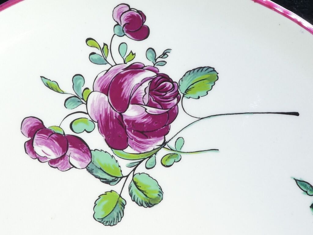 GIEN model STRASBOURG red pink round dish