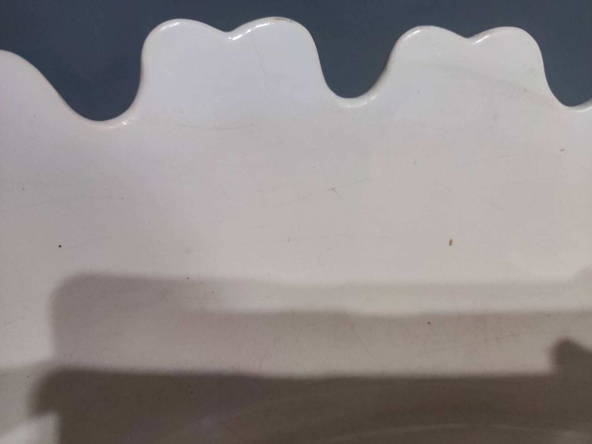 White earthenware glass cooler